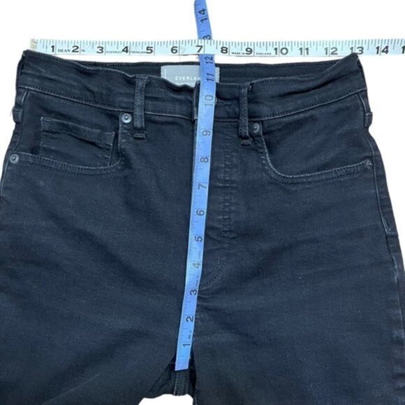 Everlane The High-Rise Skinny Jean in Black Women Size 28 Regular - Picture 5 of 12
